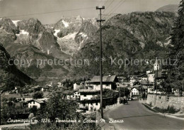 73592154 Courmayeur Panorama E Catena M Bianco Courmayeur - Andere & Zonder Classificatie