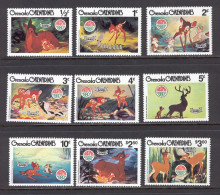 Disney Set Grenada Gr 1980 Christmas - Bambi MNH - Disney