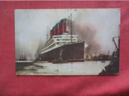 Rms Aquitania . Cunard Line . Ocean Linerc  Ref 6400 - Piroscafi