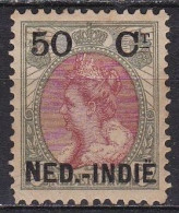 Ned. Indië: 1900 Hulpuitgifte Zegels NL Overdrukt In Zwart 50 / 50 Ct  NVPH 36 Ongestempeld - Netherlands Indies