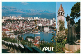 73591955 Split Spalato Stadtpanorama Denkmal Statue Turm Split Spalato - Croatia