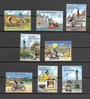 Disney Set Grenada Gr 1989 PHILEX FRANCE MNH - Disney