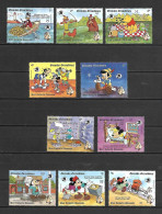 Disney Set Grenada Gr 1989 Quotes By Benjamin Franklin MNH - Disney