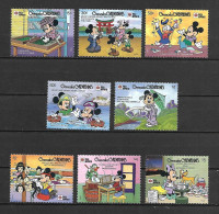 Disney Set Grenada Gr 1991 Disney Characters In Japanese Festivals MNH - Disney