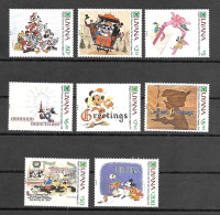 Disney Set Guyana 1991 Christmas Cards #1 MNH - Disney