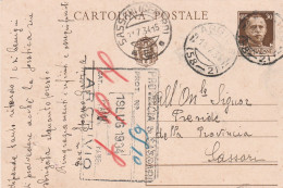 E 169 Aggius Frazionario 58-2 Del 1934 - Storia Postale