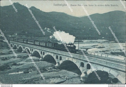 Bt301 Cartolina Ventimiglia Nuovo Ponte Con Treno In Arrivo Dallafrancia Imperia - Imperia