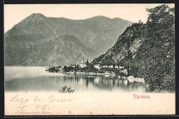 Cartolina Varenna, Ortsansicht Am Wasser, In Den Bergen  - Autres & Non Classés