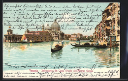 Cartolina Venezia, Imboccatura Del Canal Grande Coll` Albergo Europa  - Venetië (Venice)