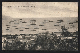 Cartolina Spezia, Golfo Con La Squadra Italiana  - La Spezia