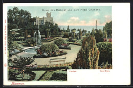 Cartolina Triest, Miramar, Garten, Hotel Giardino  - Trieste (Triest)