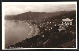 Cartolina Alassio, Küstenpanorama Mit Bergvilla  - Otros & Sin Clasificación