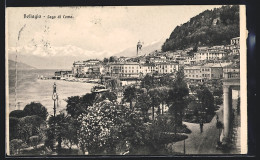 Cartolina Bellagio, Lago Di Como, Panoramablick Nach Der Kirche  - Como