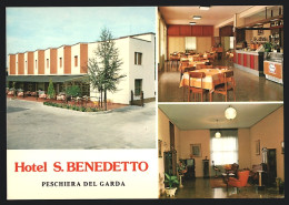 Cartolina Peschiera Del Garda, Hotel S. Benedetto, Via Bella Italia, 52  - Altri & Non Classificati