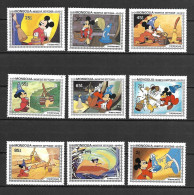 Disney Set Mongolia 1983 Mickey Mouse In The Disney Film FANTASIA MNH - Disney