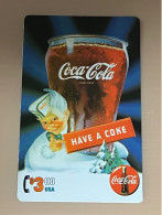 Mint USA UNITED STATES America Prepaid Telecard Phonecard, Coca Cola Have A Coke, Set Of 1 Mint Card - Sonstige & Ohne Zuordnung