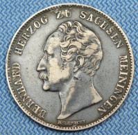 Sachsen Meiningen • 1/2 Gulden 1843 • Beautiful Black Patina On Both Sides • Bernhard II • Saxe-Meiningen • [24-741] - Sonstige & Ohne Zuordnung