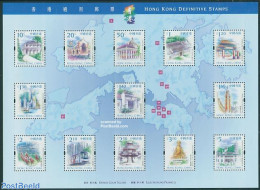 Hong Kong 1999 Definitives S/s, Mint NH, Nature - Transport - Horses - Railways - Ships And Boats - Art - Architecture - Unused Stamps
