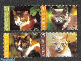 Cyprus 2002 Cats 2x2v SPECIMEN, Mint NH, Nature - Cats - Nuevos