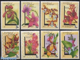 Saint Vincent & The Grenadines 1990 Garden Expo 8v, Orchids, Mint NH, Nature - Gardens - Orchids - St.-Vincent En De Grenadines