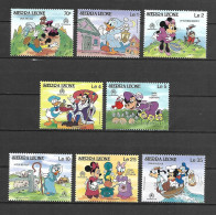 Disney Set Sierra Leone 1986 Mother Goose Fairy Tales MNH - Disney