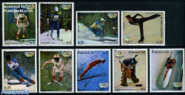 Paraguay 1980 Olympic Winter Winners 9v, Mint NH, Sport - (Bob) Sleigh Sports - Olympic Winter Games - Skiing - Invierno