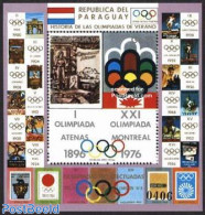 Paraguay 1977 Olympic History S/s, Athens 1896, Mint NH, Sport - Olympic Games - Paraguay