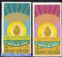 Saudi Arabia 1975 Welfare Association 2v, Mint NH - Saoedi-Arabië