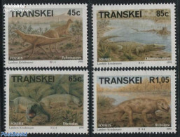 South Africa, Transkei 1993 Prehistoric Animals 4v, Mint NH, Nature - Prehistoric Animals - Prehistóricos