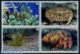 Saint Vincent & The Grenadines 2010 WWF, Crabs 4v [+] Or [:::], Mint NH, Nature - Shells & Crustaceans - World Wildlif.. - Mundo Aquatico