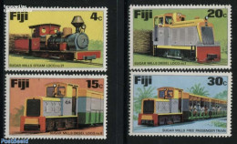 Fiji 1976 Sugar Trains 4v, Mint NH, Transport - Railways - Treni