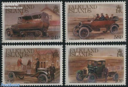 Falkland Islands 1988 Automobiles 4v, Mint NH, Transport - Automobiles - Automobili