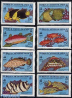 Turks And Caicos Islands 1990 Fish 8v, Mint NH, Nature - Fish - U.P.A.E. - Poissons