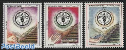 Yemen, Republic 1995 FAO 3v, Mint NH, Health - Food & Drink - Food