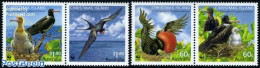 Christmas Islands 2010 WWF, Frigate Birds 4v (2x[:]), Mint NH, Nature - Birds - World Wildlife Fund (WWF) - Christmas Island