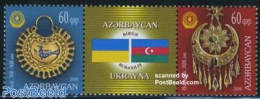 Azerbaijan 2008 Jewels 2v+tab [:T:], Joint Issue Ukraine, Mint NH, Various - Joint Issues - Art - Art & Antique Objects - Emissions Communes