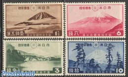Japan 1936 National Park 4v, Mint NH, Sport - Mountains & Mountain Climbing - Unused Stamps