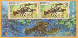 2024 Moldova Europa 2024. Underwater Flora And Fauna, Crayfish 2v Mint - Moldova