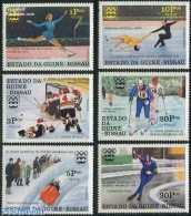 Guinea Bissau 1976 Olympic Winter Games 6v, Mint NH, Sport - Ice Hockey - Olympic Winter Games - Skating - Skiing - Jockey (sobre Hielo)