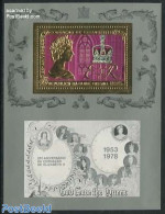 Guinea Bissau 1978 Elizabeth Coronation S/s Gold, Mint NH, History - Kings & Queens (Royalty) - Familias Reales