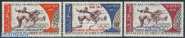 Mauritania 1972 Olympic Winners Munich, Overprints 3v, Mint NH, Sport - Athletics - Olympic Games - Atletica