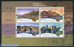 Hong Kong 2002 Rocks S/s, Mint NH, History - Geology - Neufs