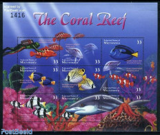 Micronesia 2000 Coral Reef Life 9v M/s, Mint NH, Nature - Fish - Fische