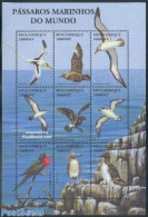 Mozambique 2002 Sea Birds 9v M/s, Mint NH, Nature - Birds - Mozambique