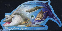 New Caledonia 2004 Whales S/s, Mint NH, Nature - Fish - Sea Mammals - Ongebruikt