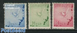 Ryu-Kyu 1950 Definitives, Pigeon 3v, Mint NH, Nature - Birds - Riukiu-eilanden