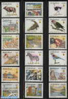 Zimbabwe 2000 Definitives, Animals 18v, Mint NH, Nature - Transport - Animals (others & Mixed) - Birds - Crocodiles - .. - Aerei