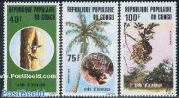 Congo Republic 1982 Bird Nests 3v, Mint NH, Nature - Birds - Sonstige & Ohne Zuordnung