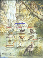 Central Africa 2000 Birds 9v M/s (9x440F), Mint NH, Nature - Birds - Ducks - Owls - Repubblica Centroafricana