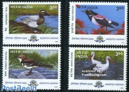 India 2000 Indepex Birds 4v, Mint NH, Nature - Birds - Ducks - Nuevos
